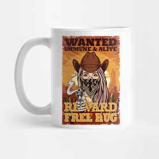 Wanted Social Distancing Free Hug Cool Cowgirl Sunset Gift Mug